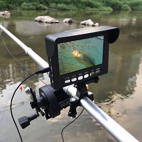 4.3" HD Underwater Visual Fish Finder Portable Fishing Camera Kit Color Screen Monitor and Waterproof in Kuwait