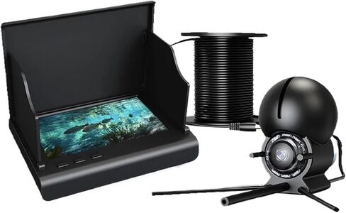 Fish Finder 4.3 Inch IPS LCD Monitor Camera Kit for Winter Underwater Ice Fishing Manual Backlight Boy Men's Night Vision in Kuwait