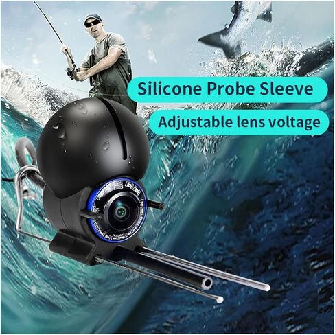 Fish Finder 4.3 Inch IPS LCD Monitor Camera Kit for Winter Underwater Ice Fishing Manual Backlight Boy Men's Night Vision in Kuwait