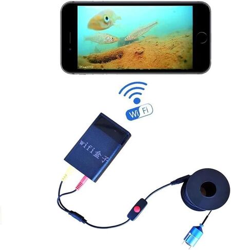 HD WiFi Wireless Underwater Fishing Camera Video Recording for APP Supports Waterproof Visual Device in Kuwait