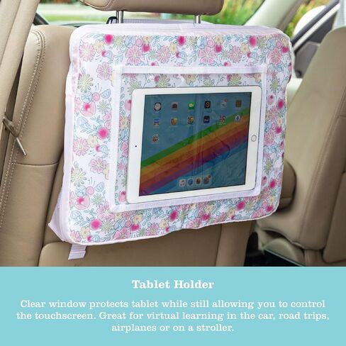 J.L. Childress Disney Baby 3-IN-1 Kids Travel Tray & Tablet Holder - Car Seat Lap Tray Desk for Toddlers, Road Trip Essentials, Car Seat Activity Table, Travel Accessories - Disney Princess in Kuwait