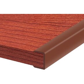 Rubber Edge Trim, 1 Inch(25mm) Self Adhesive Peel and Stick Edge Guards, Flexible U Shaped Strip for Kitchen &Garbage Drawer Fronts, Cabinets, Desks and Shelfves, Brown, 10Ft in Saudi Arabia