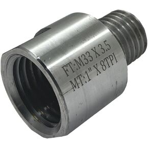 Quality Woodworking Lathe Headstock Spindle Adapter (FT M33 x 3.5 to MT 1" x 8 TPI) in Kuwait