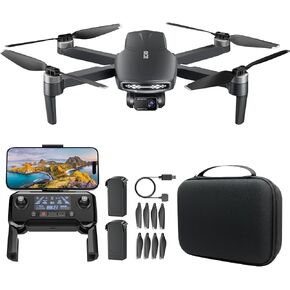 GPS Drone with Camera for Adults 4K,Brushless Motor, Optical Positioning | Auto Return,5G FPV Video Transmission,Follow Me,120°FOV Camera,90°Adjustable Lens,2Batteries, Long Control Range, Under249g in Kuwait