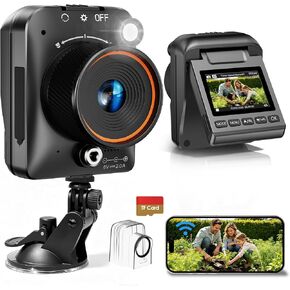 Time Lapse Camera WiFi 4K Timelapse Camera Construction Long Battery Life | Timelapse Camera Outdoor 32GB Card Waterproof IP66,110°Wide Angle, Rechargeable for Record Outdoor Construction,Plant Growth in Saudi Arabia