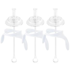 Spout Sippy Cup Conversion Kit for Philips Avent Anti-Colic Baby Bottles, Soft Straw Top and Weighted Straw Transition Kit with Handles, Pack of 3 in Saudi Arabia