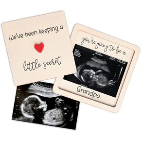 Hangwoous Hi Grandpa Pregnancy Announcement Ultrasound Frame | Sonogram Reveal Frame, Baby Announcement Gift For New Grandparents in Saudi Arabia