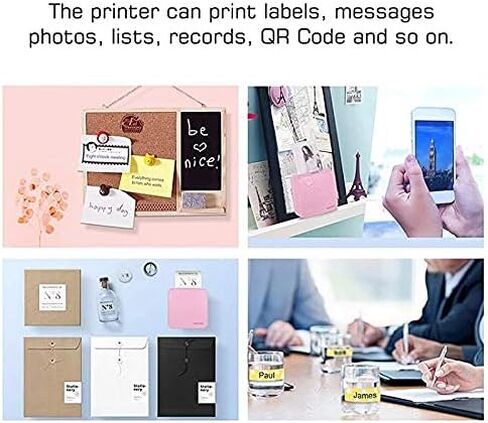 Mini Printer, 58mm Portable Barcode SD 203Dpi Photo Pocket Mobile Thermal(D) in Kuwait
