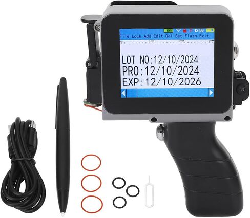 YWBL-WH Handheld Inkjet Printer, Portable Mini with HD LED Touch Screen, Smart 4 Core CPU for QR Code and Barcode Printing in Retail and Warehousing in Kuwait
