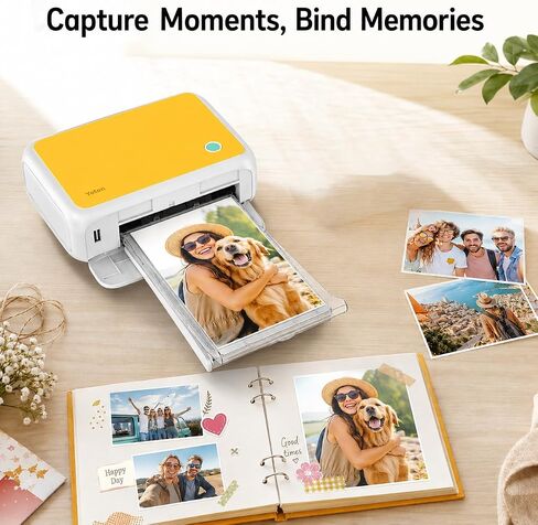 YOTON Photo Printer with 162 Sheets (4"x6") & 3 Ink Ribbon, Support AR Video Printing, WiFi Connection, Portable Photo Printer for iPhone/Android/Laptop in Kuwait