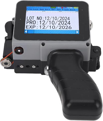 YWBL-WH Handheld Inkjet Printer for Date and Barcode, Portable Printing Machine with 4.3 Inch Touch Screen, 600 DPI for Various Materials and Users in Kuwait