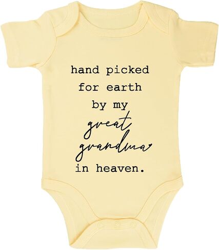 listery Hand Picked For Earth By My Great Grandma Bodysuit New Boys Baby Girls By My Great Grandma Newborn in Kuwait