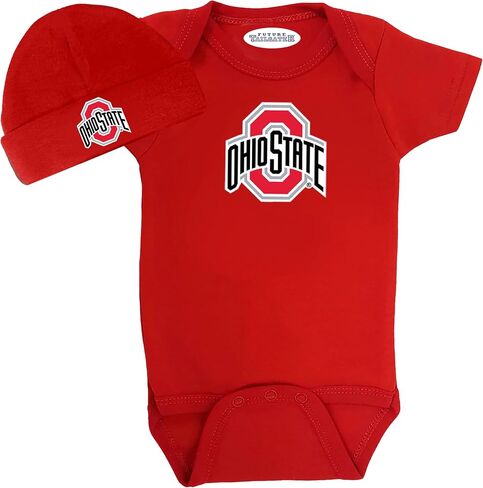 Ohio State Buckeyes Officially Licensed LOGO Baby Bodysuit and Cap in Kuwait