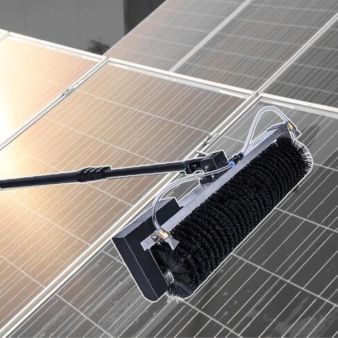 Solar Cleaning Roller Brush,Adjustable 7.5M Solar Panel Cleaning Brush Kit - Water Fed Pole for Efficient Solar Panel & Outdoor Window Washing, Perfect for Home & Commerc,5.5M in Kuwait