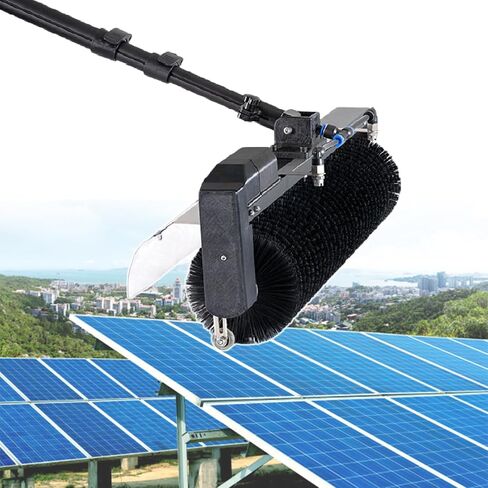 Solar Cleaning Roller Brush,Window Solar Panel Cleaning Kit - 3.5M, 5.5M, 7.5M Water Brush for Outdoor Window Washing, Glass Cleaner Tool for Solar Panels and High,7.5M in Kuwait