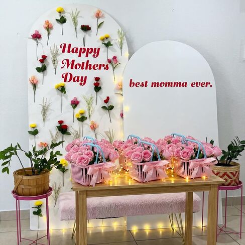 12 Pcs Mini Plastic Gift Basket Pink Blue Empty Treat Baskets with Handles Ribbon Small Gift Wrapping Baskets for Candles, Bath Bombs, Snacks for Weeding Baby Shower Party in Kuwait