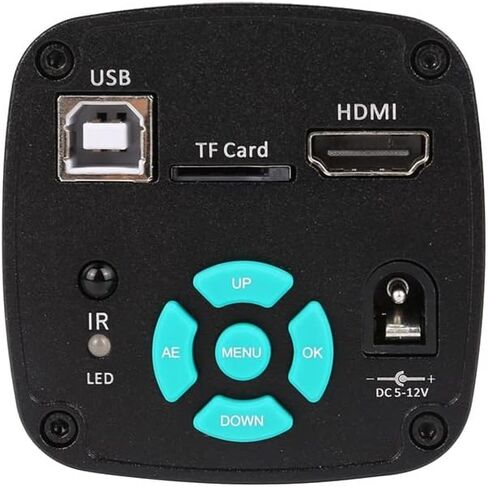 Lab Microscope Replacement Parts 4K 48MP HDMI USB Digital Video Monocular Microscope Camera Continus Zoom 180X 130X C Mount in Kuwait