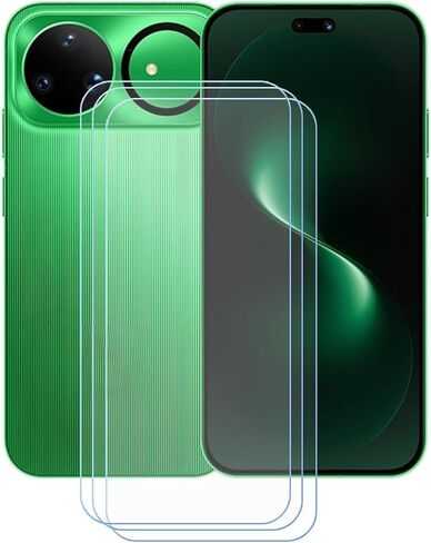 [3-Pack Tempered Glass for Infinix Hot 70 Pro (6,76") | 9H Hardness Anti-Scratch Anti-Fingerprint Anti-Bubble Compatible Full Coverage Clear Film in Kuwait