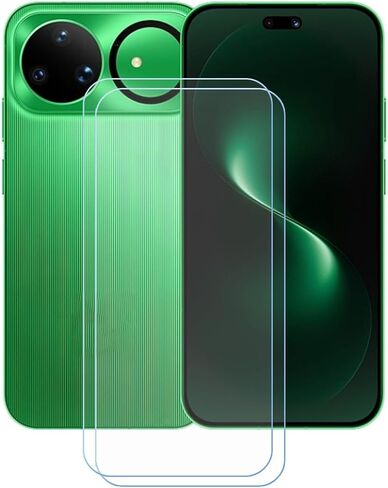 [2-Pack Tempered Glass for Infinix Hot 70 Pro (6,76") | 9H Hardness Anti-Scratch Anti-Fingerprint Anti-Bubble Compatible Full Coverage Clear Film in Kuwait