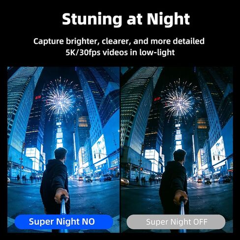 Ourlife 5K/30fps Action Camera 30M Waterproof Underwater Camera | Vlogging Camera with a 1/2.3″ Sensor,,170° Wide FOV Video,Stunning Low-Light Imaging EIS Remote Control(2*Battery,32GB) in Kuwait