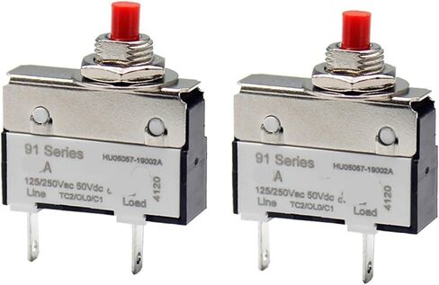 2PCS 91 Series 3A Circuit Breaker Overload Protector Switch in Kuwait