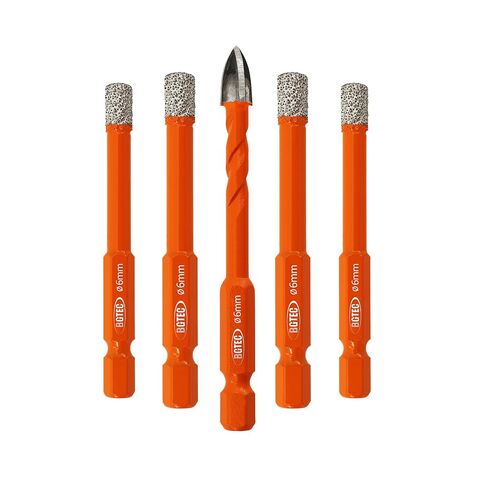 BGTEC Tile Drill Bit Set 10PCS 3/16"-1/2" Masonry Drill Bits for Concrete | Carbide Drill Bits for Ceramic Tile, Porcelain, Brick, Concrete, Glass, Wood, Precision Cross Tip in Saudi Arabia