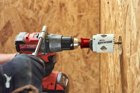 Disston QuickCore 7 pc Set - 1 Each: 1", 1-1/4", 1-1/2", 1-3/4", 2", and 2-1/2" Hole saws, Arbor with a Pilot Drill bit, Hex Key in Kuwait