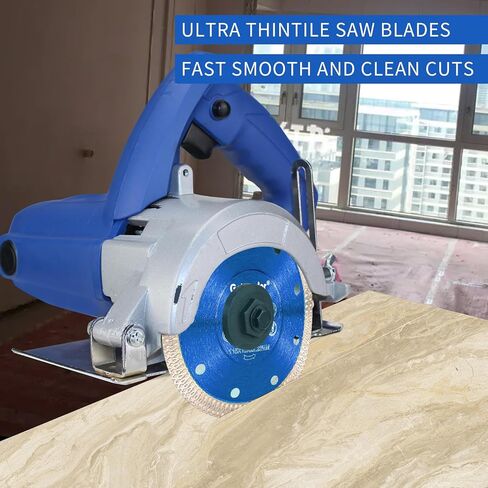 GoYonder 4.5" Diamond Tile Blade for Angle Grinder, Super Thin Diamond Saw Blade Grinder Blades for Wet Dry Cutting, Diamond Blade for Cutting Ceramic, Porcelain, Tiles, Granite, Marbles in Kuwait
