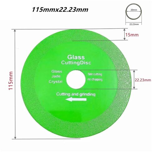 Discos para Cortar Ceramica 3PCS Ultra-Thin Diamond Saw Blade for Glass Ceramic Tile & Crystal Wine Bottle Cutting(115x22.23mm) in Kuwait