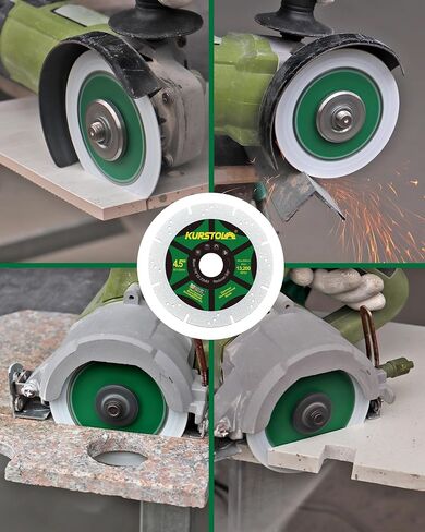 Diamond Blades 4-1/2 Inch 5pcs- KURSTOL Diamond Multi-Purpose Saw Blades Angle Grinder Cutting Disc for Marble, Granite, Tile, Ceramic, Porcelain, Metal, Stone in Kuwait