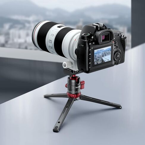 SmallRig Desktop Mini Tripod for Camera/Phone, Aluminum, Load up to 11lbs | Aluminum Alloy, with 360 Degree Ball Head, 1/4'' Quick Shoe Plate for Vlogging DSLR Camera Video, Load up to 11 pounds in Kuwait
