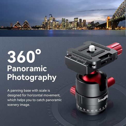 SmallRig Desktop Mini Tripod for Camera/Phone, Aluminum, Load up to 11lbs | Aluminum Alloy, with 360 Degree Ball Head, 1/4'' Quick Shoe Plate for Vlogging DSLR Camera Video, Load up to 11 pounds in Kuwait