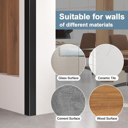 10Pack 48" Metal Corner Protector,Aluminum Corner Guards L molding Tile Trim, Suit for Wall Door Frame Cabinet Baseboard Decor, Size 48in x 1.6in (Black) in Kuwait