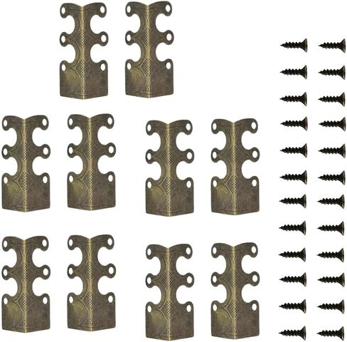 Metal Baseboard Corner Protectors 10 Pieces Furniture Protection Supplies | Box Edge Guard Protector for Renters Landlords Office Apartment Living Room Bedroom Table Doorways Hallways Cabinets in Kuwait