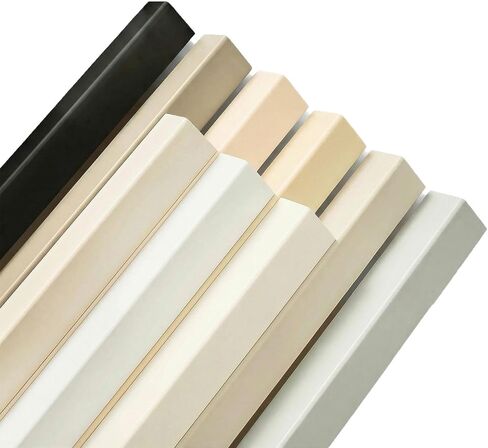 Self-Adhesive Corner Protectors for Walls, 1" x 1" PVC Metal-Look Corner Guard, Waterproof Wall Edge Protector Strip, Pet Scratch Guard for Cabinet Table Baseboard(Almond,59.1in) in Kuwait