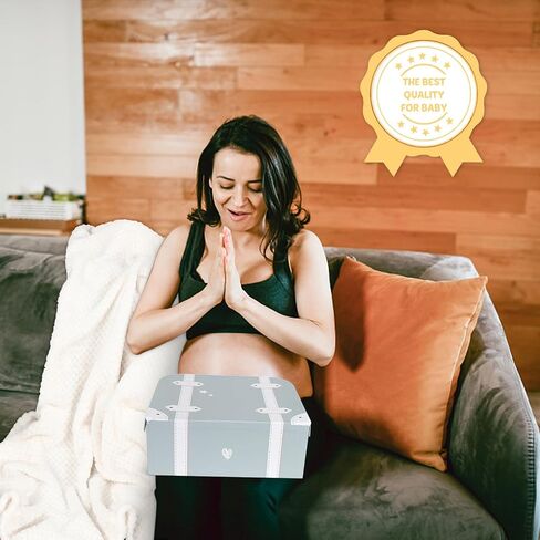 iAOVUEBY Baby Gift Set, Baby Shower Gifts, Black and White High Contrast Baby Toys 0-6 Months for Newborn Essentials Infant Rattle Socks Elephant Toys Blanket Onesies Baby Gift Basket for Girls Boys in Saudi Arabia