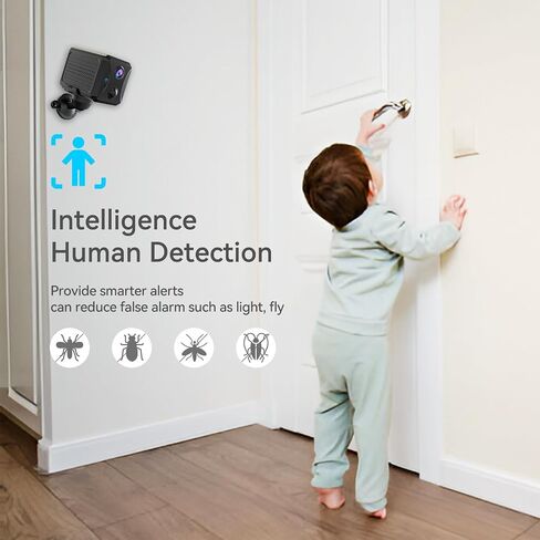 4G LTE Cellular Security Camera Wireless Outdoor, No WiFi Mini Portable Hidden Cameras for Home Security, Spy Camera PIR Motion Sensor Alert, Includes SIM Card, 2-Way Talk, Night Vision in Kuwait