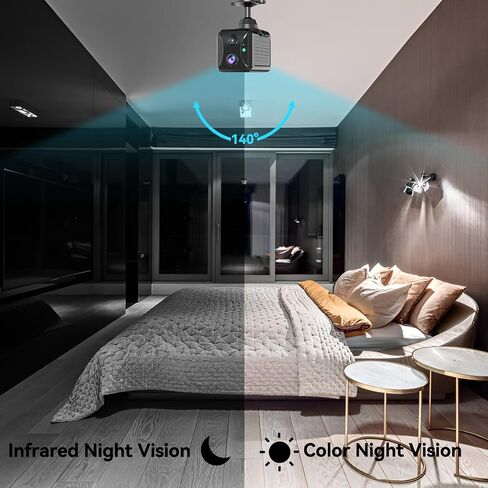4G LTE Cellular Security Camera Wireless Outdoor, No WiFi Mini Portable Hidden Cameras for Home Security, Spy Camera PIR Motion Sensor Alert, Includes SIM Card, 2-Way Talk, Night Vision in Kuwait