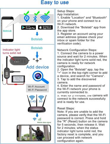 Mini Small Camera, 5G Wi-Fi DIY Home Security Camera, Small and Portable Camera in Kuwait