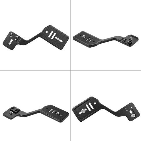 Cuifati Aluminum Alloy Camera Flash Bracket, Portable Mount with 1/4-Inch Screw for DSLR Cameras Camcorders Tripods in Kuwait