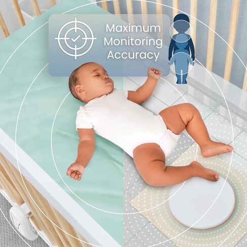 Babysense Video & Breathing Movement Monitor - FSA Video Baby Monitor with Breathing Motion Detection & Alerts Bundle Pack - Video Monitor V24R with Babysense 7 Under-The-Mattress Sleep Monitor in Kuwait