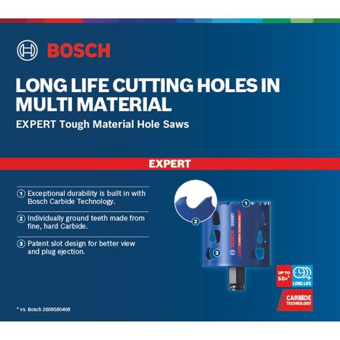 Bosch Professional 14x Expert Tough Material Hole Saw Set (Ø 20-76 mm, Accessories Rotary Impact Drill) in Kuwait
