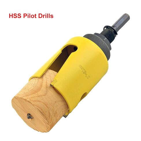 MaxTool 5-3/4" TCT Hole Saw Set 146mm Carbide Tip Holesaw 2.25" Deep 7/16" Hex Shank w Pilot Drill 4-Piece for Tough Abrasive Material; CT00Y57R548EA in Kuwait