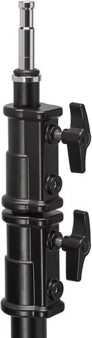 Flashpoint 10.5' C Light Stand on Turtle Base Kit with Two Tier Spring Loaded Riser Column, 40" Grip Arm, Two 3" Gobo Heads and Baby Pin, Black, this C Stand is Suitable for Cinema and Still Studios in Kuwait