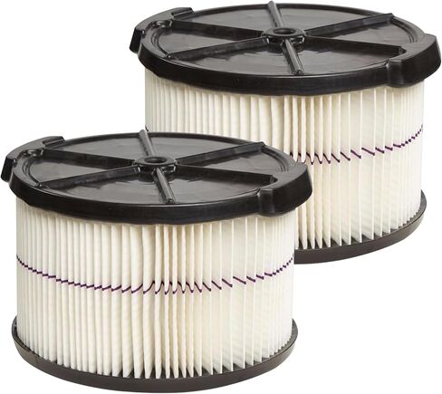 2 Pack CMXZVBE38741 Filter Replacement for Craftsman Shop Vac 3 & 4 Gallon | Compatible with 3 and 4 Gallon Wet Dry Vacuums, Replaces CMXEVBE17040 Purple Stripe 1/2 Height Filter Part in Kuwait