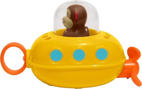 Skip Hop Pull & Go Monkey Submarine: Baby Bath Toy, Marshall Monkey Zoo Character in Kuwait