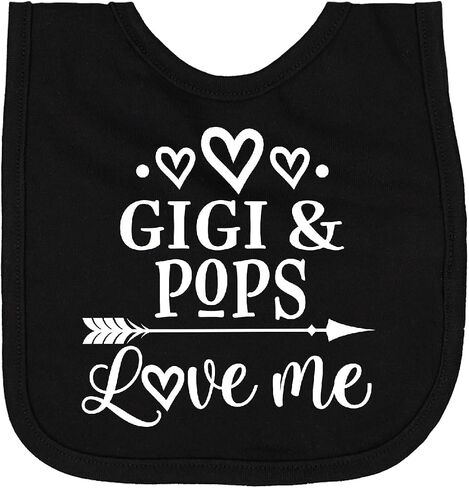 Gigi and Pops Love Me Newborn Bib in Kuwait