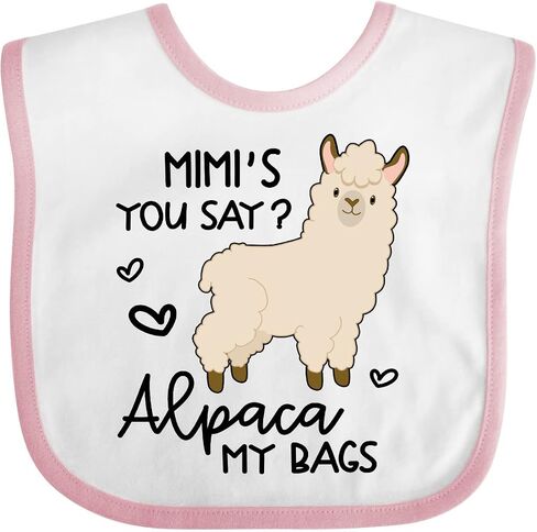 Mimi's You Say Alpaca My Bags Baby Bib in Kuwait