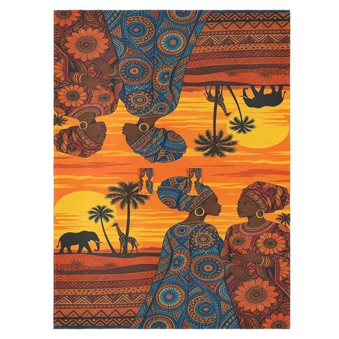 African Woman Print Baby Car Seat Cover Infant Car Seat Canopy | Muslin-like Cotton Blend, Breathable, Multi-use, Newborn Essentials Must Haves, Fits Most Strollers, for Babies Boys Girls in Kuwait
