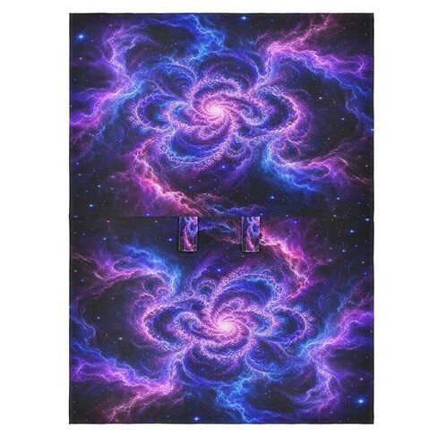 Space Galaxy Pattern Baby Car Seat Cover Nursing Cover Up | Muslin-like Cotton Blend, Breathable, Multi-use, Newborn Essentials Must Haves, Fits Most Strollers, for Babies Boys Girls in Kuwait